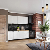 Кухня Ева 1,8 (Белый шагрень)