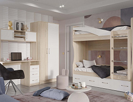 Буратино (Дуб сонома/Белый)