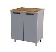 Шкаф нижний 8Р кухня Марбл без столешницы (Белый/Мрамор Дарк)