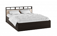 Кровать Нэнси-2 1.4 с настилом из ДСП 2С (Венге/Дуб молочный)