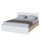 Кровать Плейона 1.6 (Дуб делано/Белый)