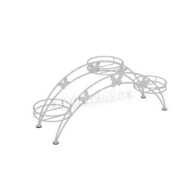 Подставка для цветов Арка-3 (Белый)