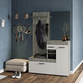 Прихожая Инстайл (Бетон/Белый)