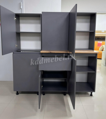 Кухня Лето 1,5 (Графит)