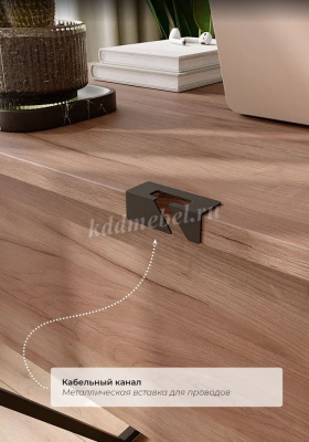 Стол письменный Лорена (Дуб крафт табачный/Черный)