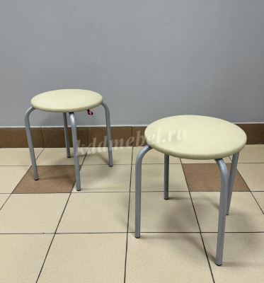 Табурет Чико (Кремовый/Алюминий)