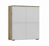 Комод Милан-1 (Делано светлый/Белый)