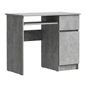 Стол письменный правый Лето МС-1 (Цемент светлый)