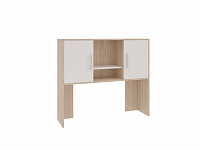 Надстройка стола компьютерного Лайт-2 (Дуб сонома/Белый)