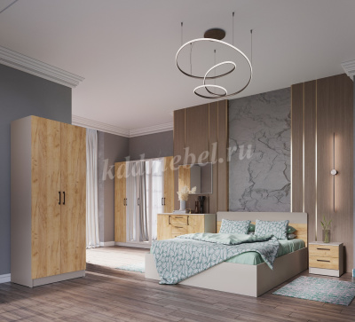 Комод Вегас (Кашемир/Дуб крафт золотой)