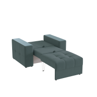 Кресло кровать Виконт открытый_Серый