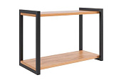 Полка Юниор (Дуб крафт золотой/Черный муар)