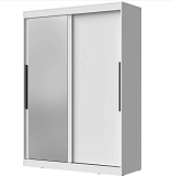 Шкаф-купе Лето-2 1.5 с зеркалом (Белый)