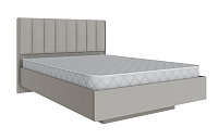 Кровать Мадрид МД-3 1.4 с подъемным механизмом (Кашемир/Волна светло-серый)