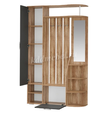 Прихожая Агата (Дуб каньон/Графит) 