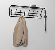 Вешалка с полкой ЗМИ 100 см (Черный)