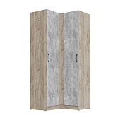 Шкаф угловой Вегас (Дуб крафт серый/Цемент)