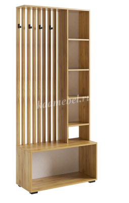 Прихожая Бери (Дуб крафт золотой/Белое дерево)