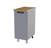 Шкаф нижний глубокий Г3Р кухня Нагано без столешницы (Белый/Ясень анкор темный) 