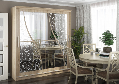 Шкаф-купе Ева 1500 (Дуб сонома)