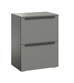 Тумба 2 ств. Люмьер 600 (Шиншилла серая)