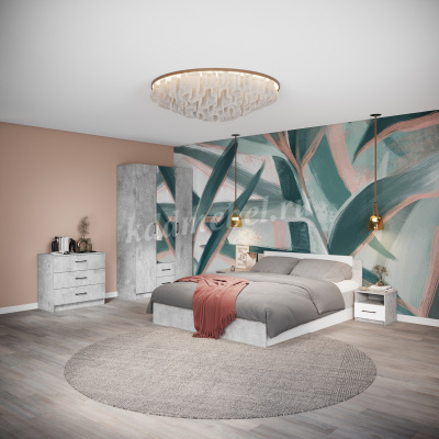 Комод Чикаго 1д 4 ящ (Ателье светлый)