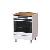 Шкаф нижний П6Д кухня Плейона без столешницы (Белый)