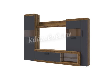 Гостиная Бастон (Дуб делано/Графит)