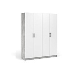 Шкаф 4д Чикаго (Ателье светлый/Белый)