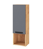 Пенал-надстройка Квартет-13 (Дуб крафт золотой/Графит серый)