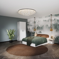 Чикаго спальня с 2дв шк без комода