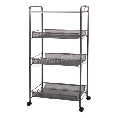 Этажерка Ладья-34КС на колесиках (Графит)