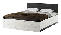 Кровать Беатрис 1.6 с подъемным механизмом (Крафт белый/Антрацит)