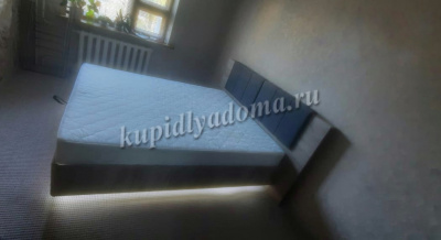 Кровать Джулия 1.4 с ортопедическим основанием (Дуб крафт серый)