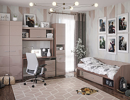 Симба (Ясень шимо темный/Капучино глянец) Симба (Ясень шимо темный/Капучино глянец)