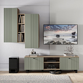 Тумба ТВ Олива (Дуб каньон/Эвкалипт софт)