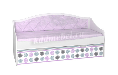 Кровать Рокси 0.8 (Белый/Ирис)