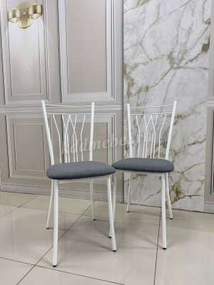 Стул Марсель К (Белый/Велюр Бежевый)