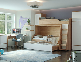 Гретта (Дуб крафт золотой/Белый) Гретта (Дуб крафт золотой/Белый)