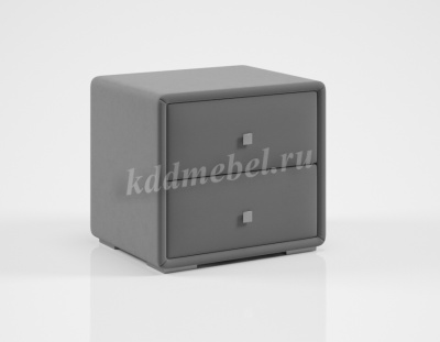 Тумба прикроватная Твист (Микровелюр/Светло-серый)