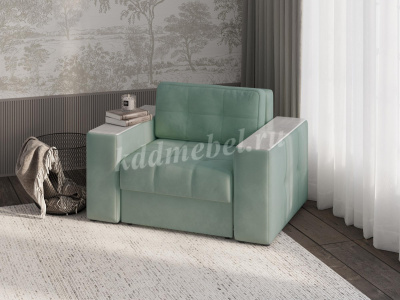 Кресло-кровать Виконт (Мятный/Холст белый)