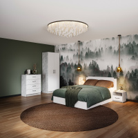 Чикаго спальня с 2дв шк ателье св_белый