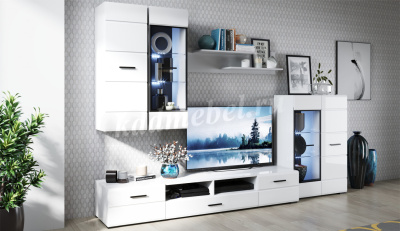 Полка Йорк навесная (Белый жемчуг)