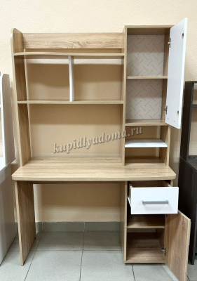 Стол компьютерный 1200 Лайт-1 (Дуб сонома/Белый)