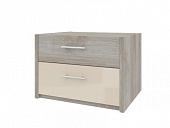 Тумба прикроватная Скания 357.03 (Баттл рок/Бежевый глянец)