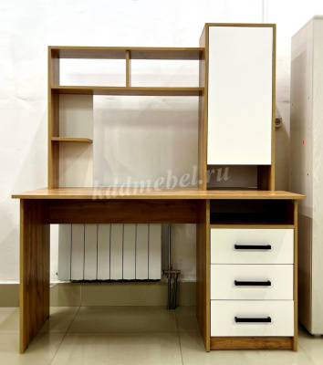 Стол компьютерный Фаворит (Дуб вотан/Белый)