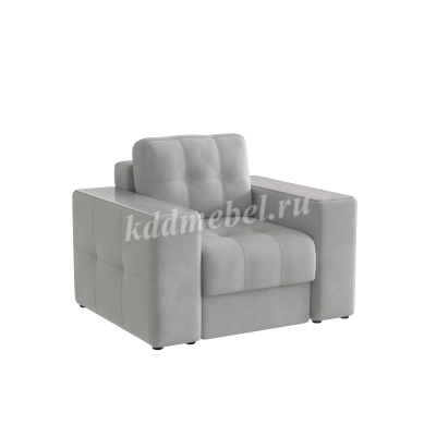 Кресло Виконт (Светло-серый/Холст белый)