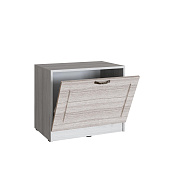 Тумба с мягким сиденьем Апполия 600 (Ясень анкор светлый/Сандал белый)