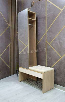 Вешалка комбинированная Эльтон (Палермо/Перламутр)