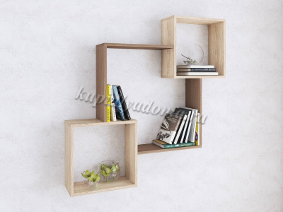 Полка ПН-2 (Ясень шимо темный/Дуб сонома)